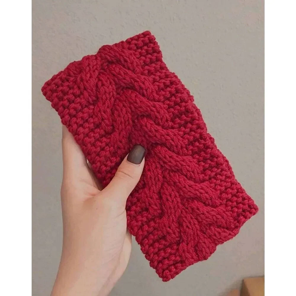 Ladies Winter Warm Cute Red Headband - Brand New Ski Headband